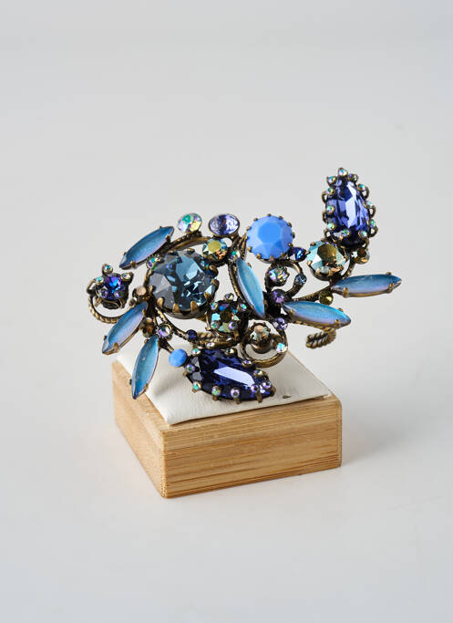 Bague ornement oxyde de zirconium bleu KONPLOTT femme