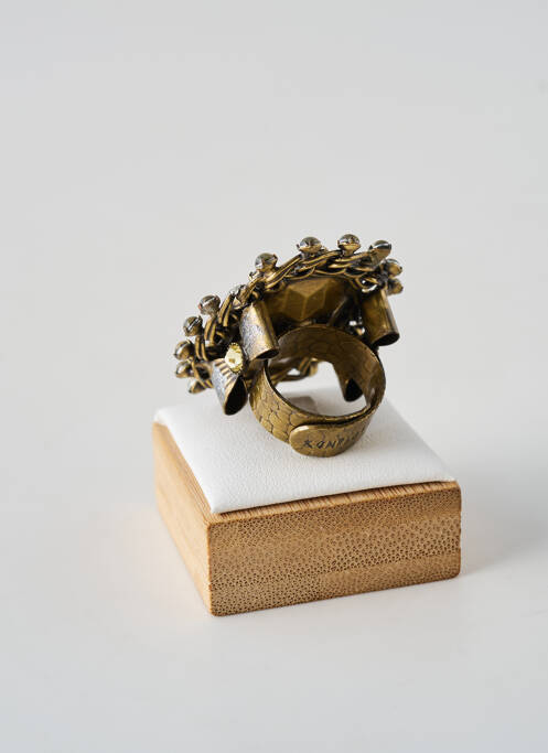 Bague ornement oxyde de zirconium or KONPLOTT femme