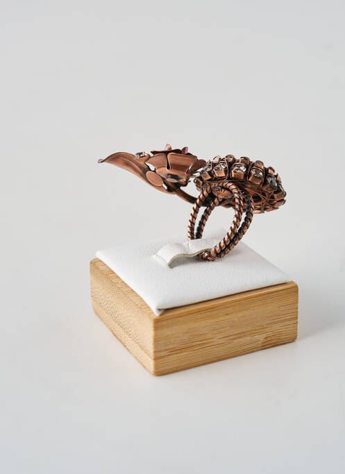 Bague ornement oxyde de zirconium rose KONPLOTT femme