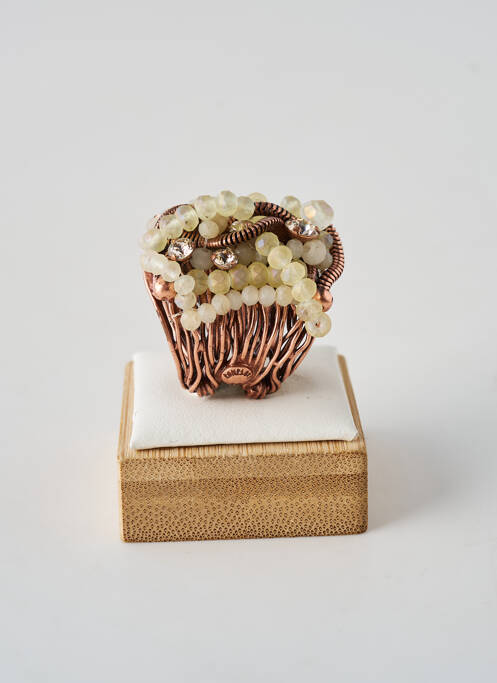 Bague ornement oxyde de zirconium rose KONPLOTT femme