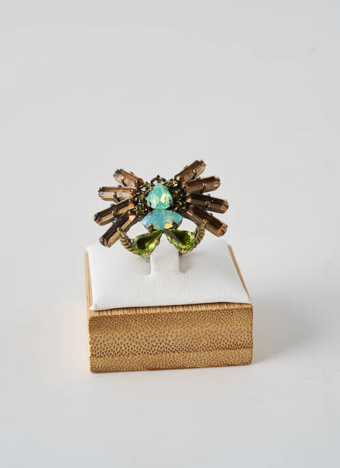 Bague ornement oxyde de zirconium vert KONPLOTT femme