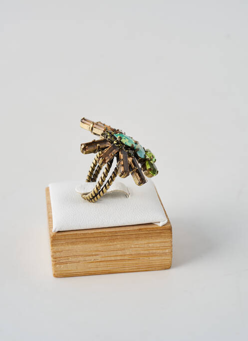 Bague ornement oxyde de zirconium vert KONPLOTT femme