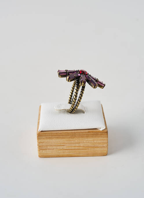 Bague ornement oxyde de zirconium violet KONPLOTT femme