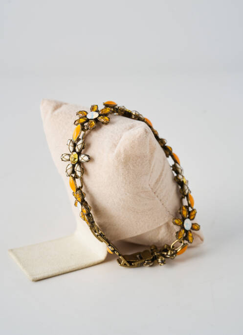 Bracelet fermeture fermoir clips jaune KONPLOTT femme