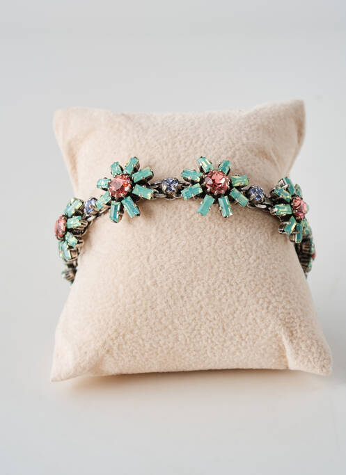 Bracelet fermeture fermoir clips vert KONPLOTT femme