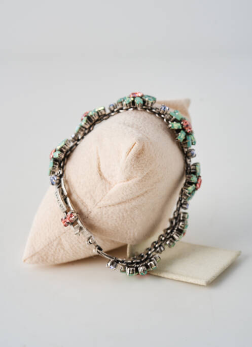 Bracelet fermeture fermoir clips vert KONPLOTT femme