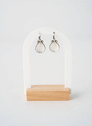 Boucles d’oreilles matériaux métal blanc KONPLOTT femme