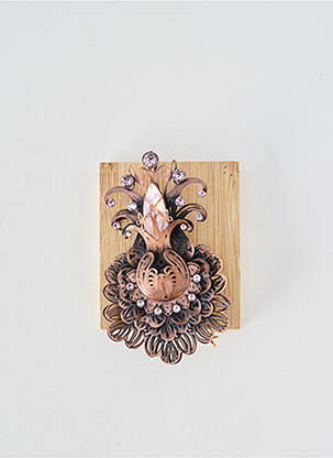 Broche matériaux métal rose KONPLOTT femme