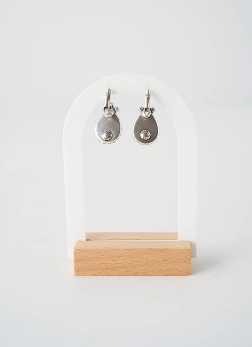 Boucles d’oreilles matériaux métal blanc KONPLOTT femme