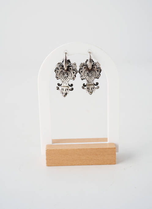 Boucles d’oreilles ornement oxyde de zirconium argent KONPLOTT femme