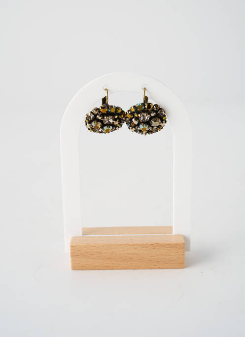 Boucles d’oreilles ornement oxyde de zirconium or KONPLOTT femme