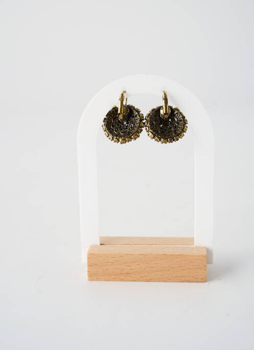 Boucles d’oreilles ornement oxyde de zirconium or KONPLOTT femme