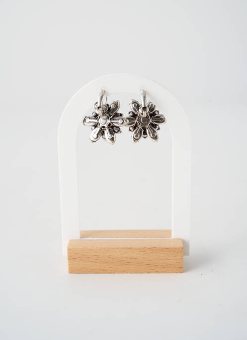 Boucles d’oreilles ornement oxyde de zirconium rouge KONPLOTT femme