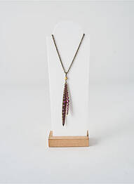 Collier ornement oxyde de zirconium rose KONPLOTT femme