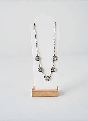 Collier ornement oxyde de zirconium argent KONPLOTT femme