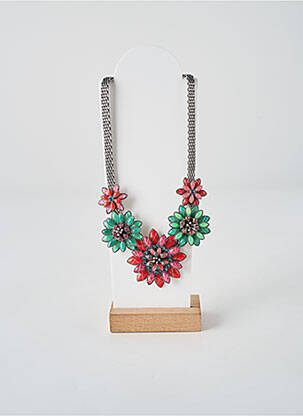 Collier ornement oxyde de zirconium vert KONPLOTT femme