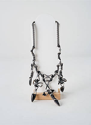 Collier ornement oxyde de zirconium noir KONPLOTT femme