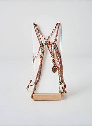 Collier ornement perles rose KONPLOTT femme