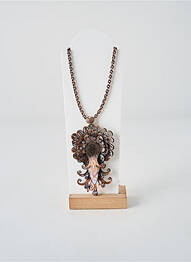 Collier ornement oxyde de zirconium rose KONPLOTT femme