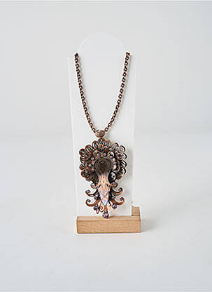Collier ornement oxyde de zirconium rose KONPLOTT femme