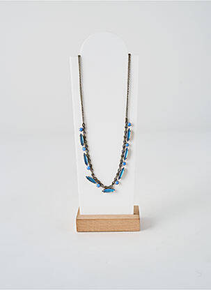 Collier matériaux métal bleu KONPLOTT femme