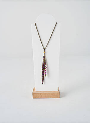 Collier ornement oxyde de zirconium rose KONPLOTT femme