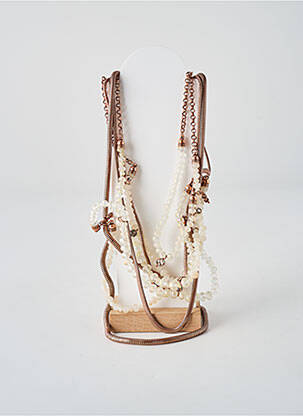 Collier ornement perles rose KONPLOTT femme