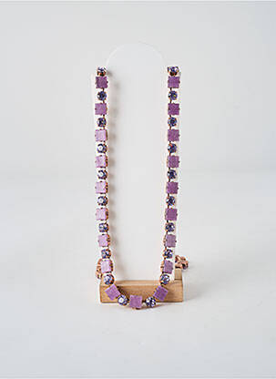 Sautoir ornement oxyde de zirconium violet KONPLOTT femme