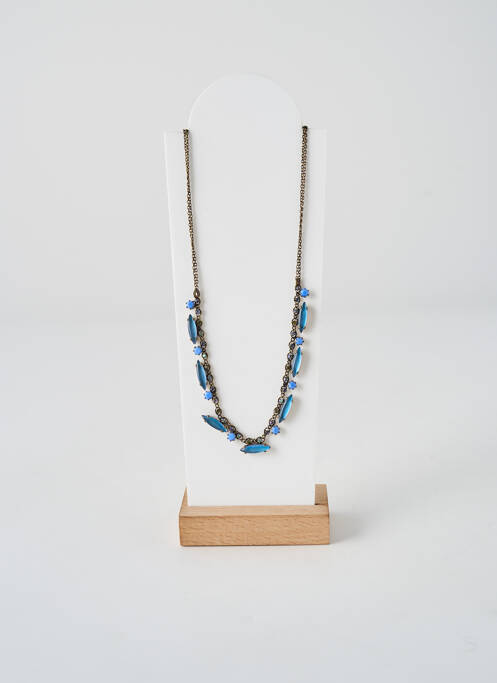 Collier matériaux métal bleu KONPLOTT femme