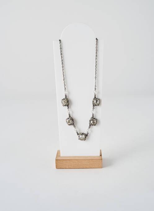 Collier ornement oxyde de zirconium argent KONPLOTT femme