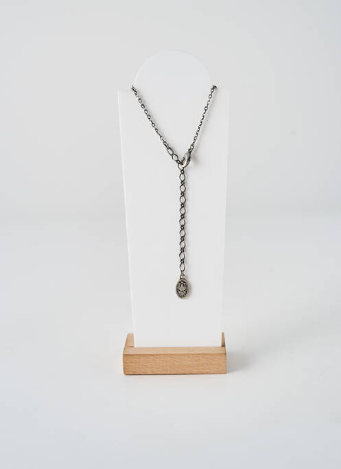 Collier ornement oxyde de zirconium argent KONPLOTT femme