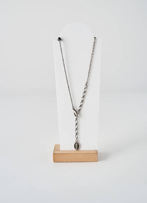 Collier ornement oxyde de zirconium noir KONPLOTT femme