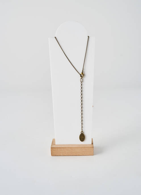 Collier ornement oxyde de zirconium orange KONPLOTT femme