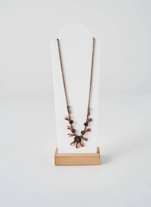 Collier ornement oxyde de zirconium rose KONPLOTT femme