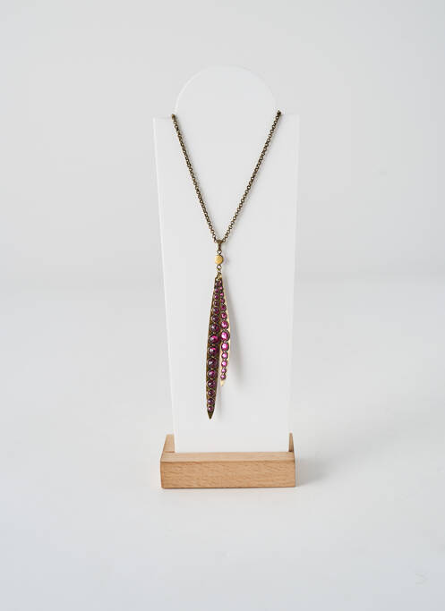 Collier ornement oxyde de zirconium rose KONPLOTT femme
