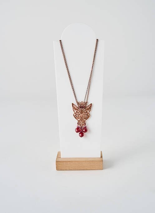 Collier ornement oxyde de zirconium rose KONPLOTT femme