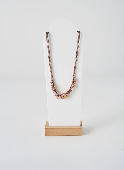 Collier ornement oxyde de zirconium rose KONPLOTT femme