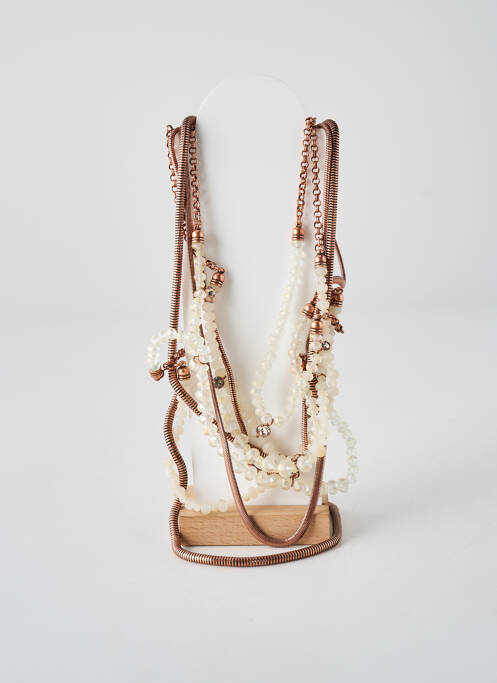 Collier ornement perles rose KONPLOTT femme