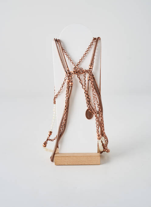 Collier ornement perles rose KONPLOTT femme