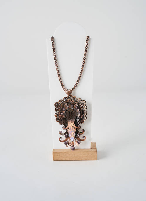 Collier ornement oxyde de zirconium rose KONPLOTT femme