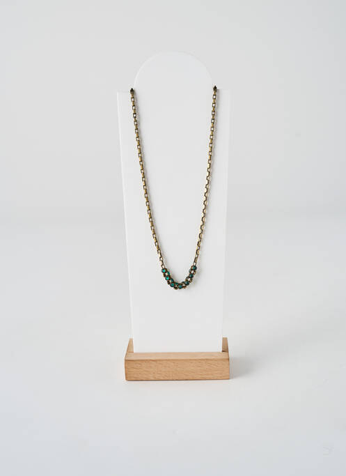 Collier ornement oxyde de zirconium vert KONPLOTT femme