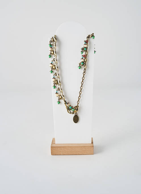 Collier ornement oxyde de zirconium vert KONPLOTT femme