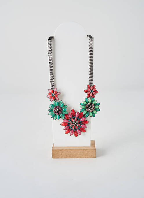 Collier ornement oxyde de zirconium vert KONPLOTT femme