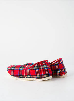 Chaussons/pantoufles bout rond bout rond rouge RONDINAUD unisexe