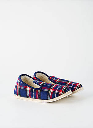 Chaussons/pantoufles bout rond bout rond bleu RONDINAUD unisexe