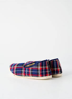Chaussons/pantoufles bout rond bout rond bleu RONDINAUD unisexe