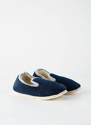 Chaussons/pantoufles bout rond bout rond bleu RONDINAUD unisexe
