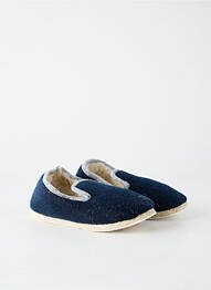 Chaussons/pantoufles bout rond bout rond bleu RONDINAUD unisexe