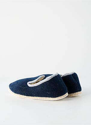Chaussons/pantoufles bout rond bout rond bleu RONDINAUD unisexe