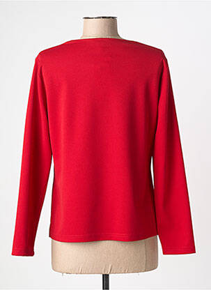 Top tissage crêpe manches longues rouge MERI & ESCA femme